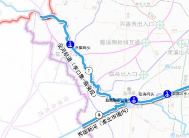 沱浍河航道(李口至临涣段)整治工程所在区域目前浍河航道整治工程正在