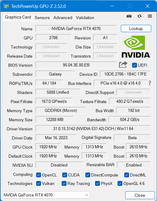 影驰 GeForce RTX 4070 星曜 OC 评测：首发新卡中的性能王者