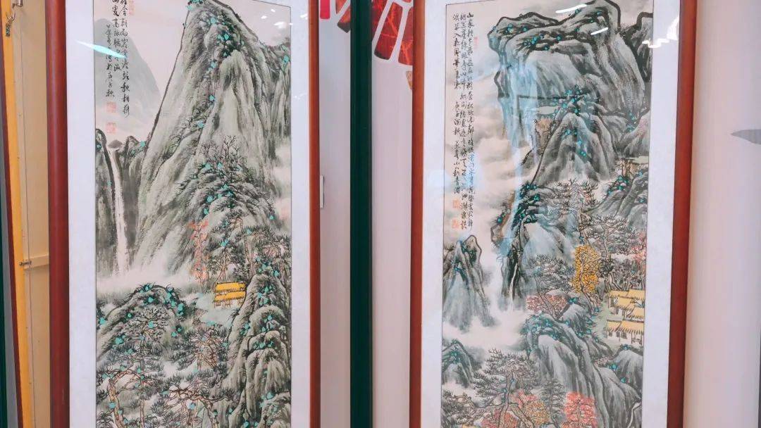 丹青溢彩！他们在第二友邻绘就“幸福画卷”_社区_山水画_书画