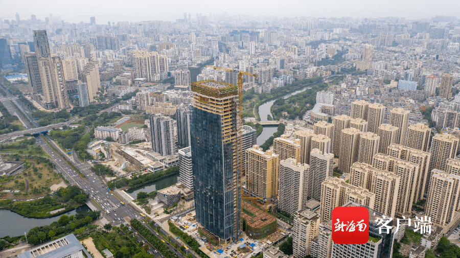6米!海口大英山cbd新地标预计9月完工_施工_项目_国际中心