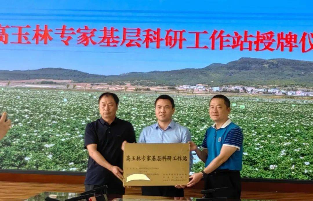 马龙区农业技术推广中心高玉林专家基层科研工作站授牌成立