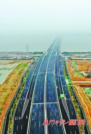 福建省首座双层跨海大桥厦门溪东大桥正式通车_建设_项目_东路