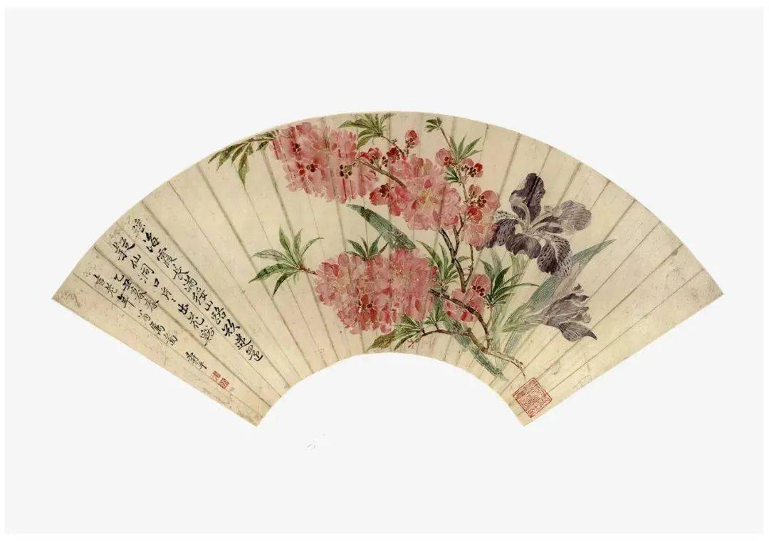 清艳古雅:瓯香馆没骨扇面_恽寿平_花鸟_石榴