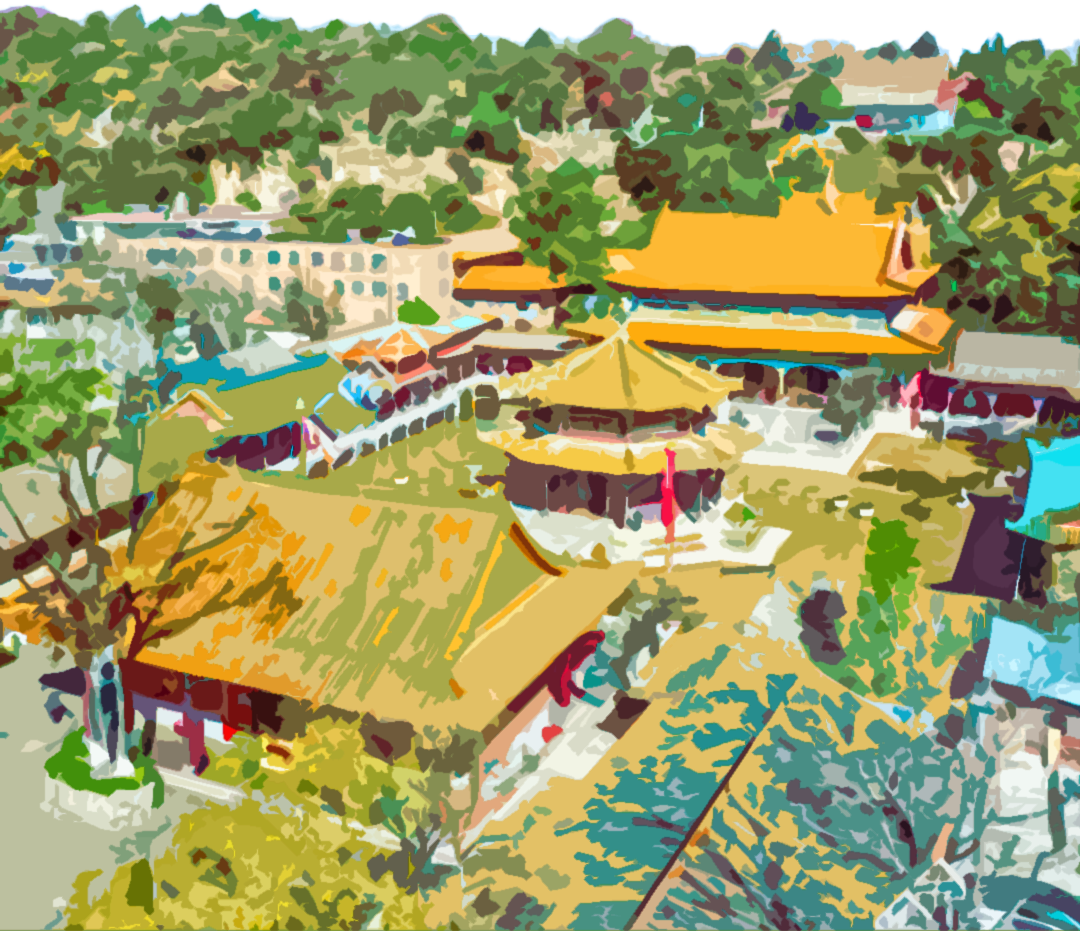 老春城的故事——八景画中游之"螺峰叠翠""商山樵唱"_圆通山_昆明