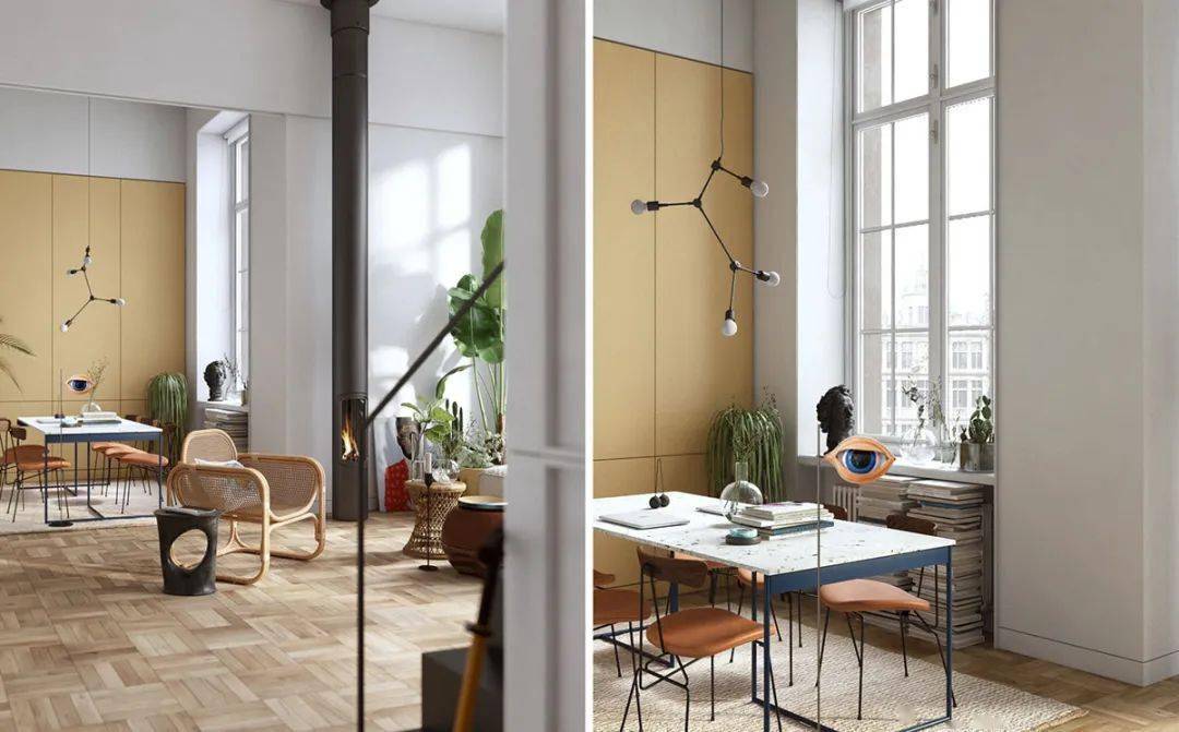 伦敦2个不拘一格的艺术家小公寓,一次看过瘾!_设计_空间_餐厅
