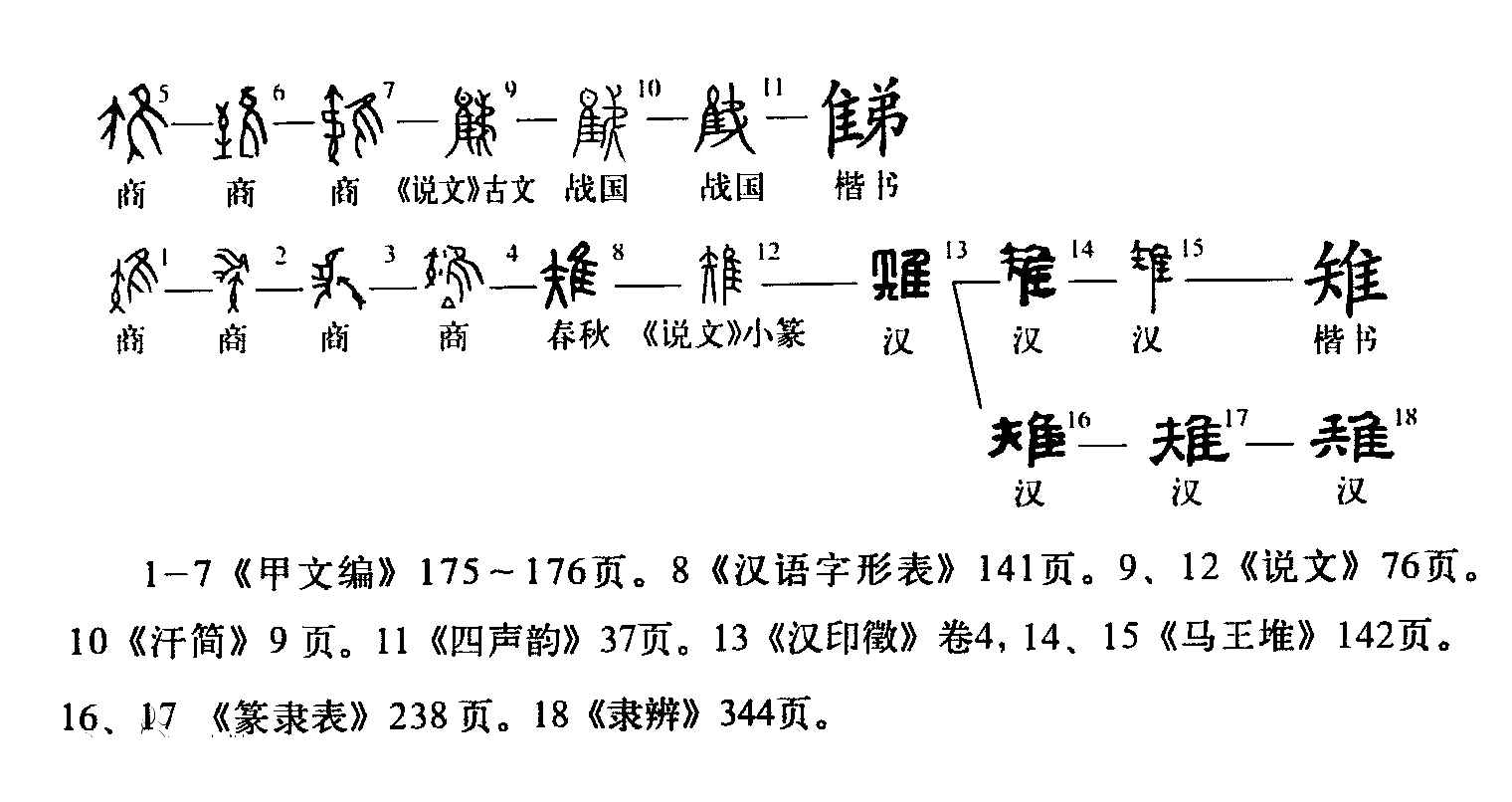 《说文解字》第704课:雉为什么是以箭捕鸟,又如何代指野鸡