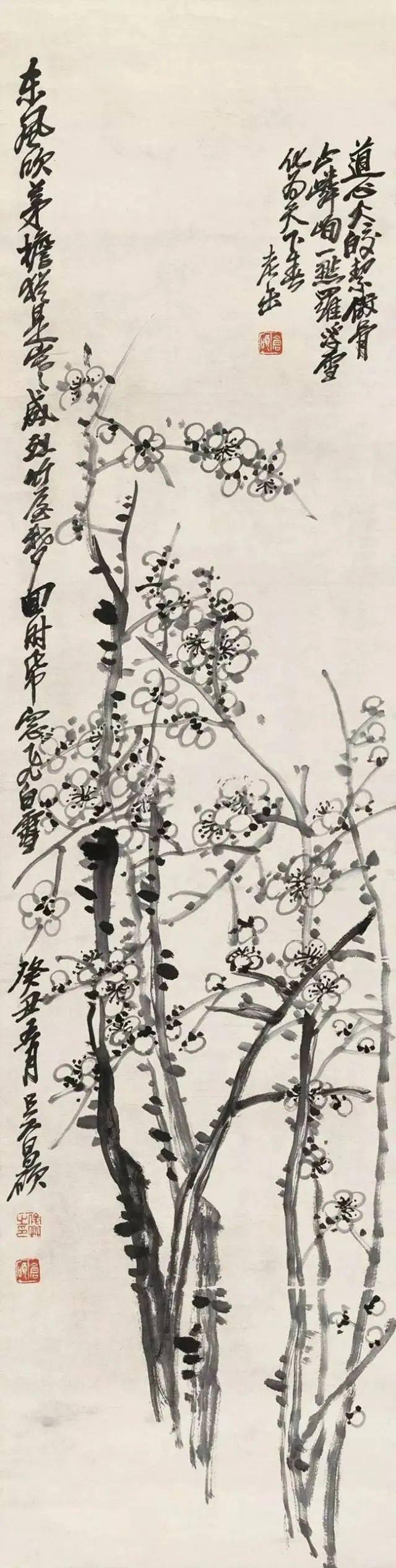 吴昌硕"扫梅",气势非凡_梅花_超山_宋梅