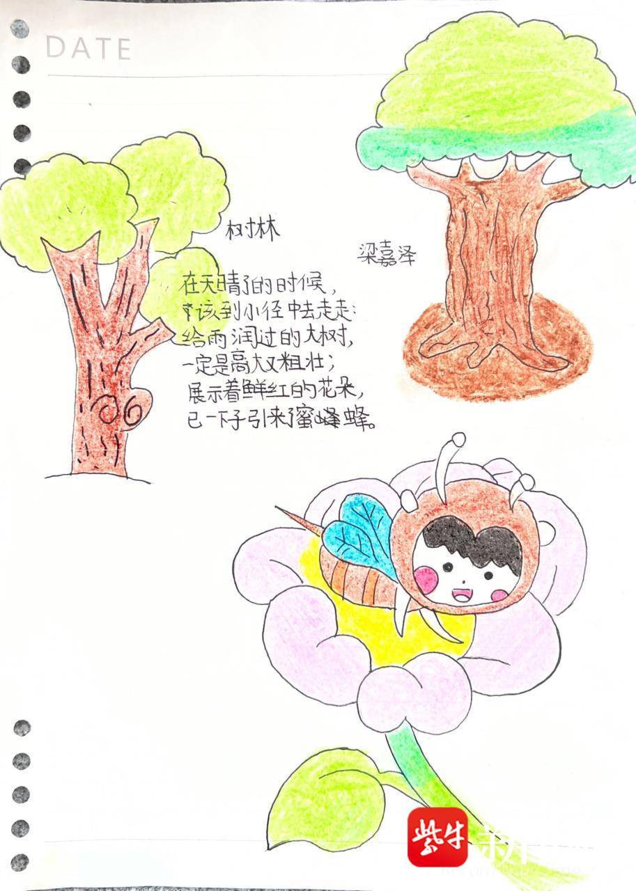 张思邈同学的《春天》:"春天是什么?