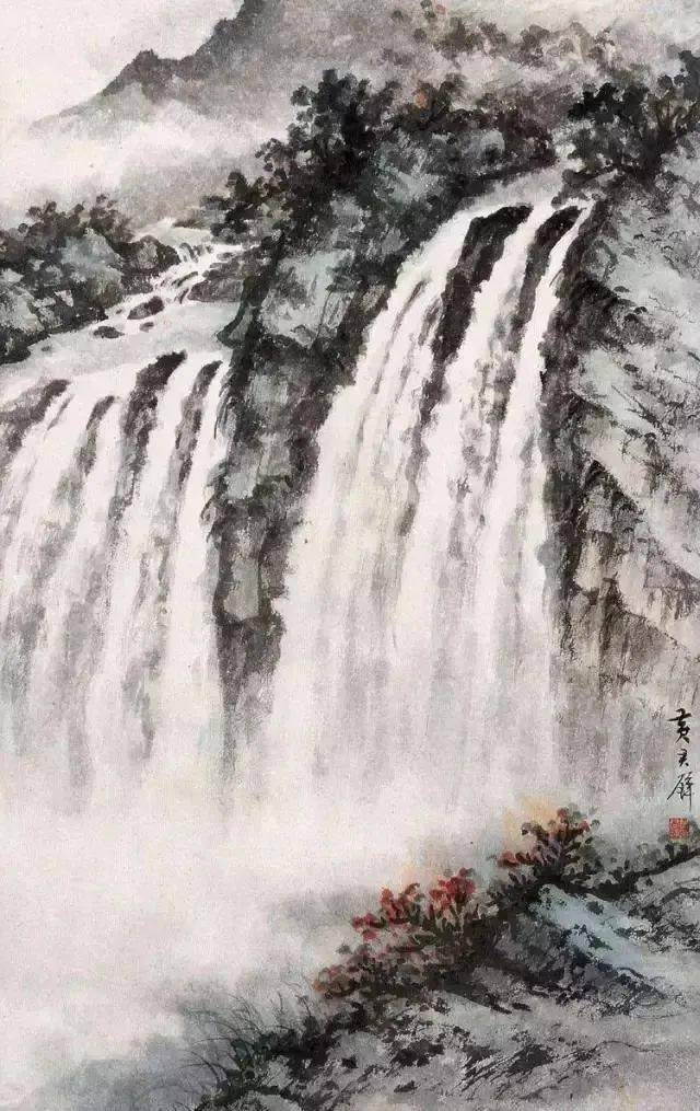 他的云水瀑布，气势万千_搜狐网