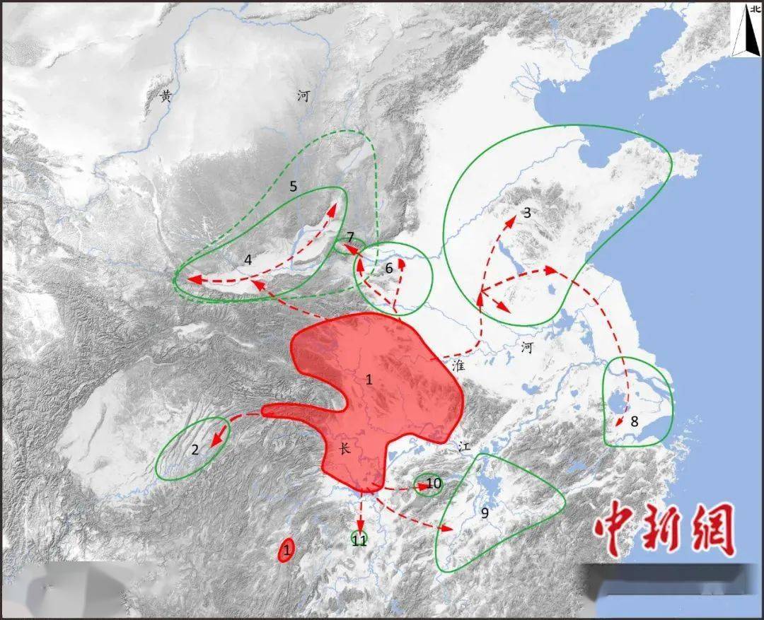 屈家岭文化地图图片