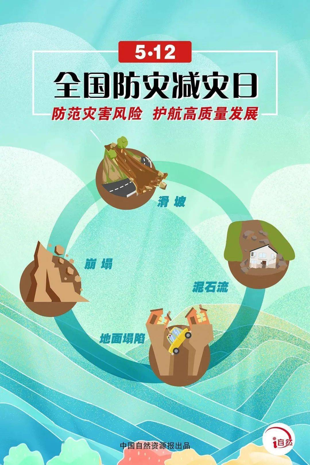 全国防灾减灾日|海报_李长轩_秦璐_李奇