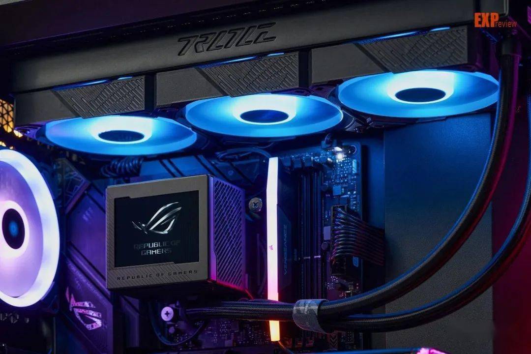 华硕rog ryujin龙神 iii argb一体式水冷评测:磁吸式链接风扇新体验