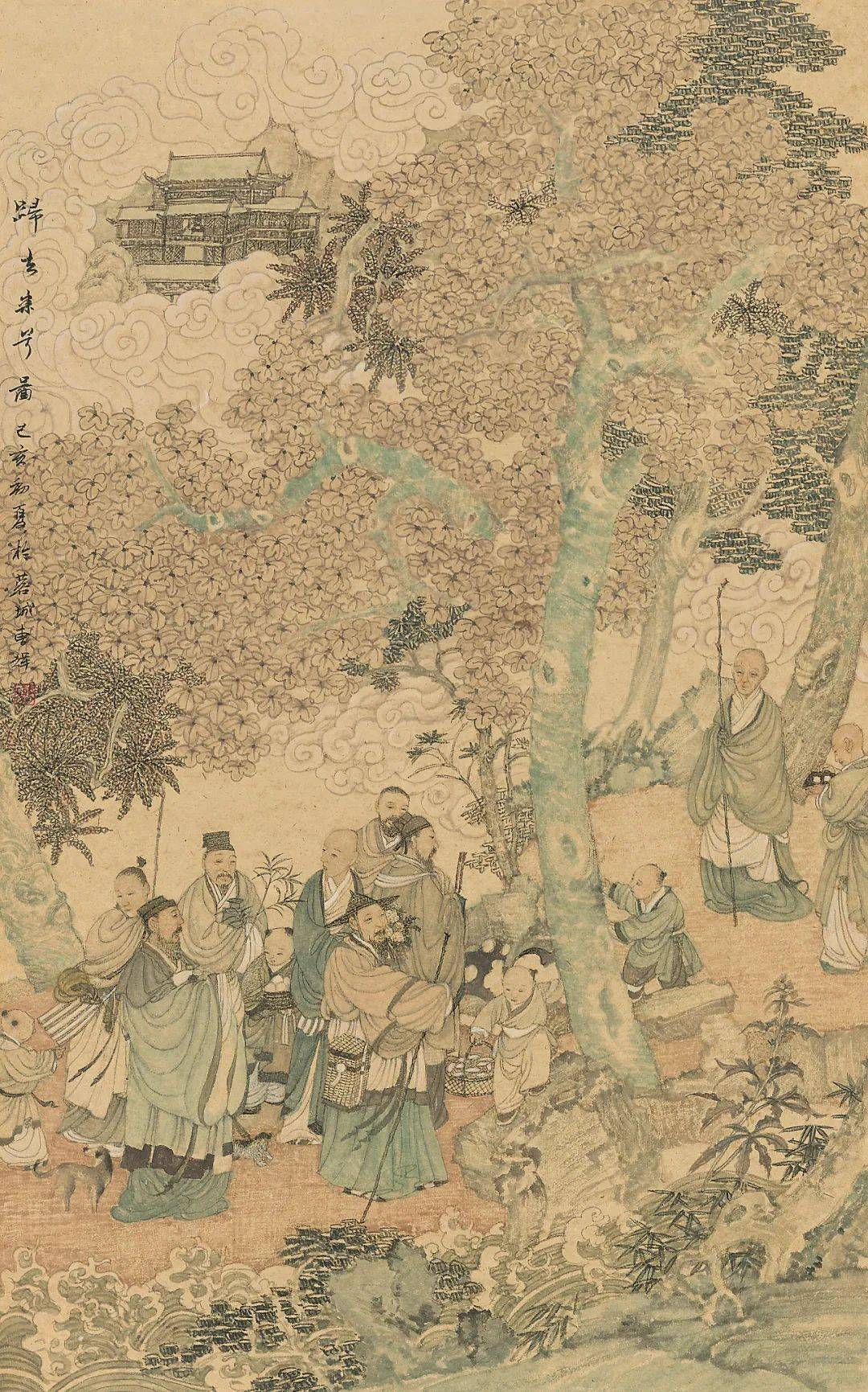 曹辉《归去来兮图》国画86cm×54cm●龚仁军《春华秋实》国画137cm