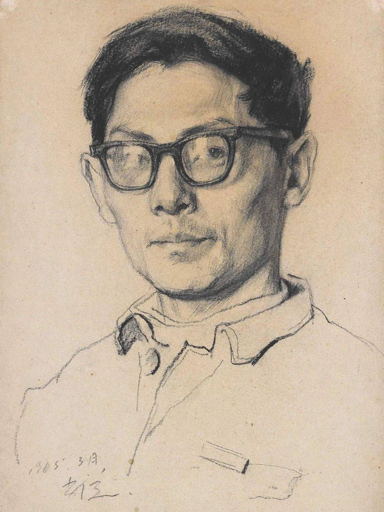 央美老院长靳尚谊,经典男性素描头像!_中央美院_中国美协_荣誉