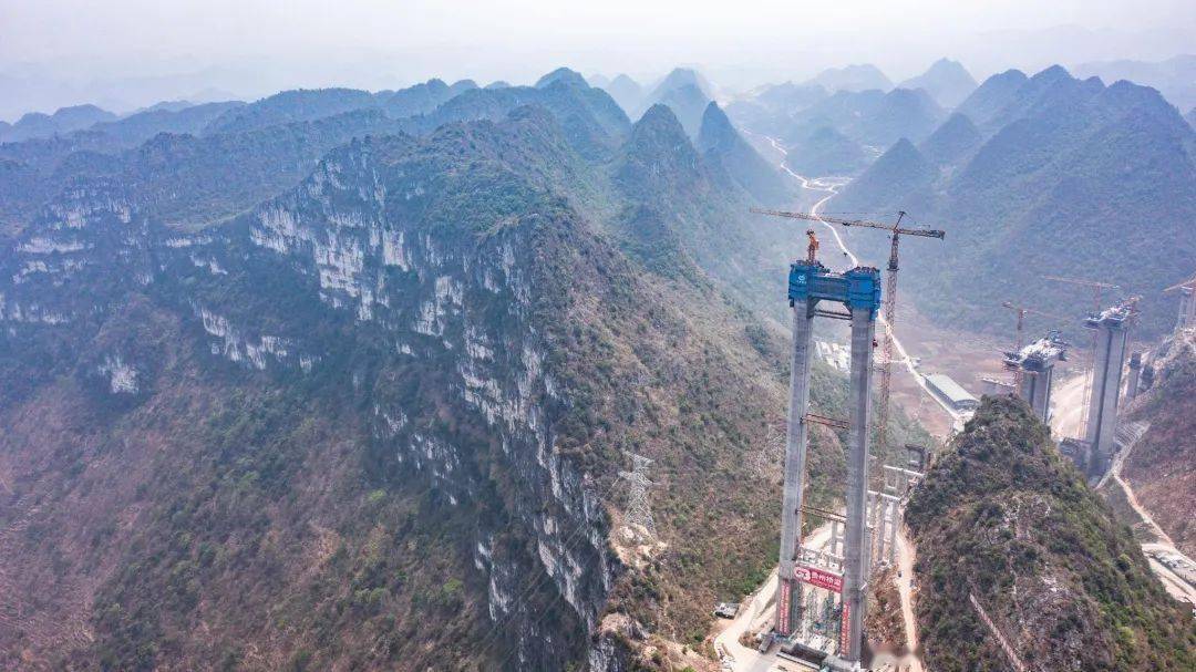 挑戰世界新高度|花江峽谷大橋正在貴州高原拔地而起_建設_橋樑跨徑