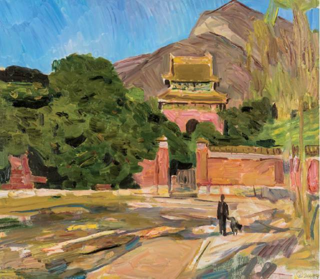 【写生啦】远方|当代画家油画风景作品_cmx_布面_丁一