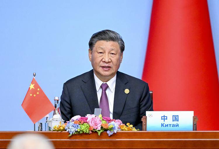 习近平同中亚五国元首共同会见记者_合作_中国_发展
