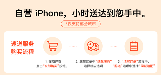 京东宣布上线Apple自营小时 将在北京、上海、广州、杭州等150多个城市上线