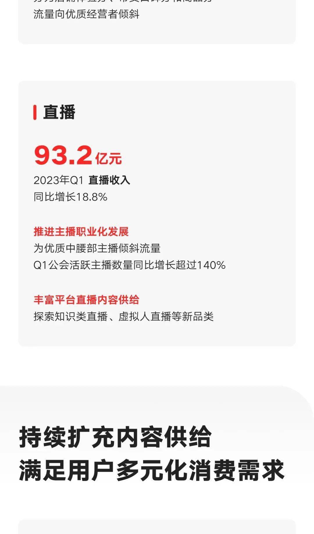 快手2023年q1業績發佈,上市後首次實現集團層面整體盈利_發展_中國