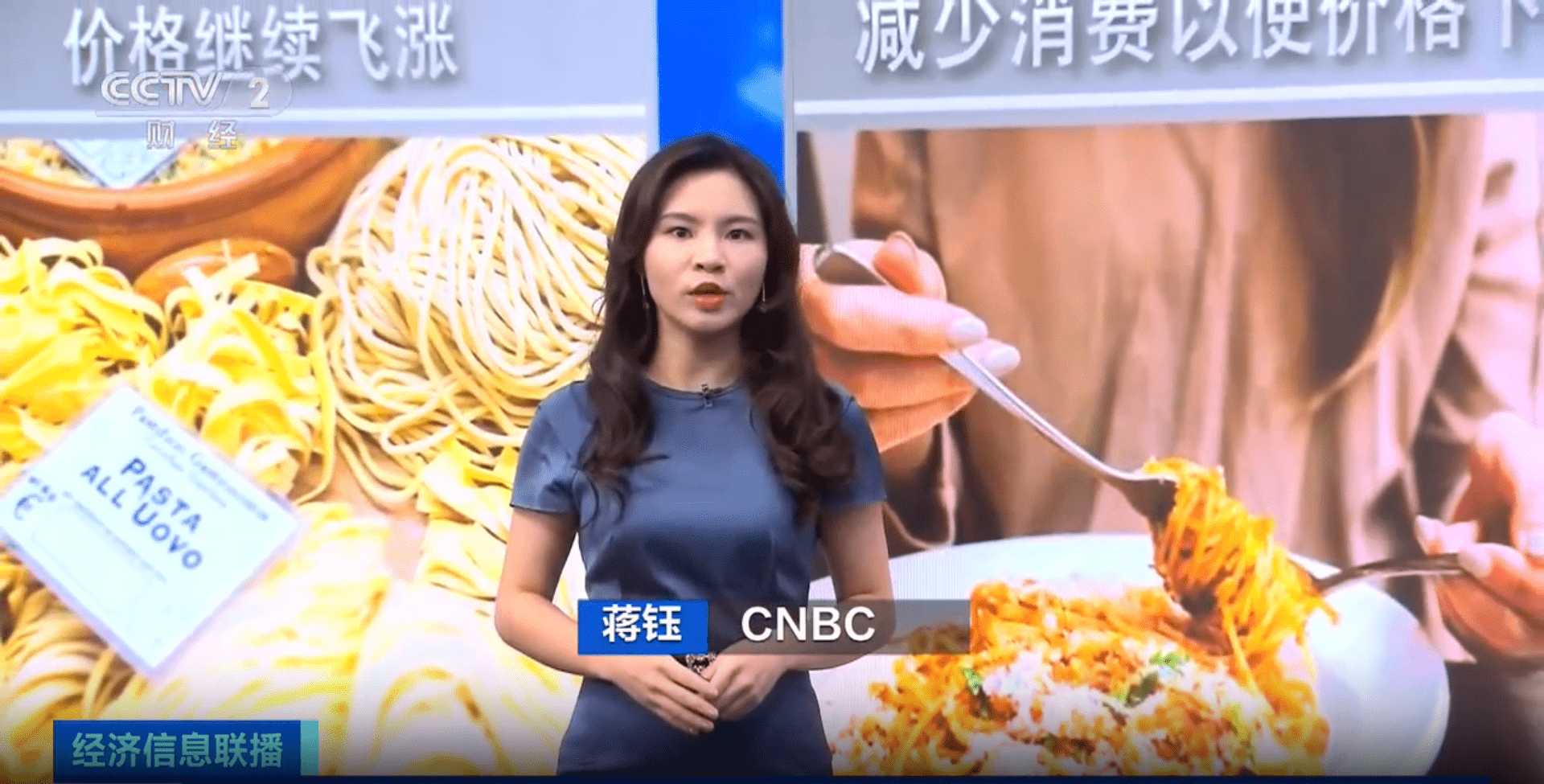 cnbc 蒋钰:近期,意大利政府召开了危机会谈,而会议的主题就是意大利面
