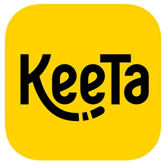 "keeta"而是变成了非常简单的原本经典的袋鼠形象没了美团logo有了新