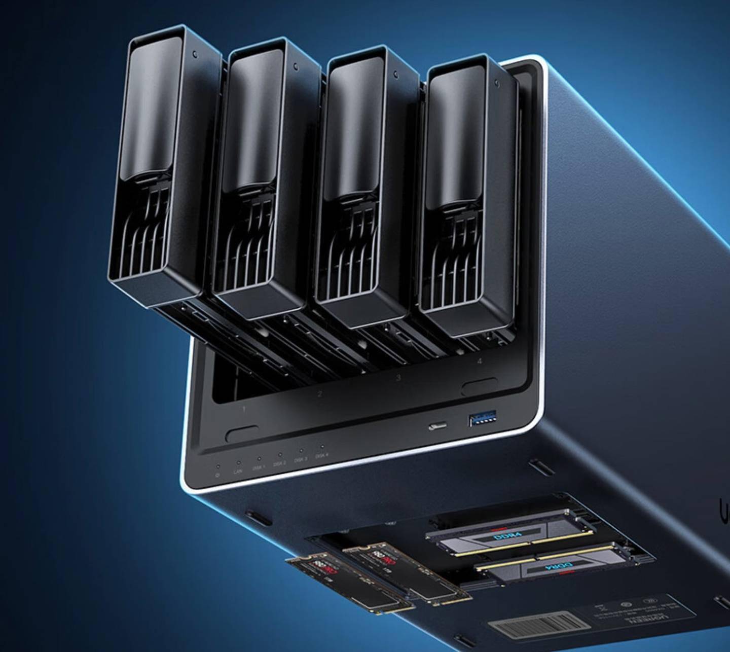 绿联推出新款NAS绿联云DX4600 Pro 单盘支持最高20TB存储容量
