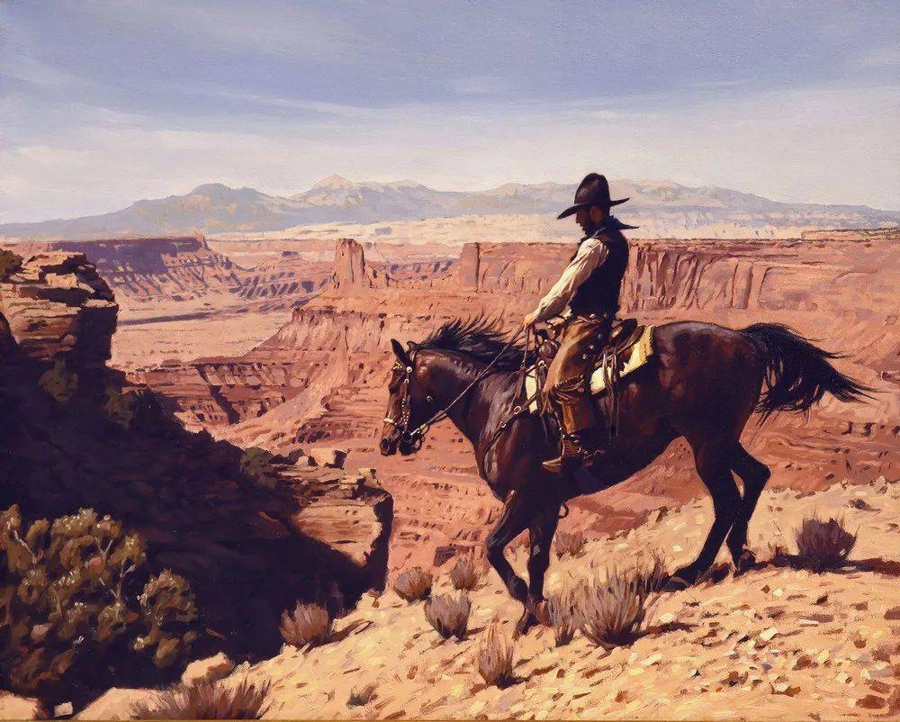 法国艺术家马克·马吉奥里西部题材超写实油画艺术作品欣赏.