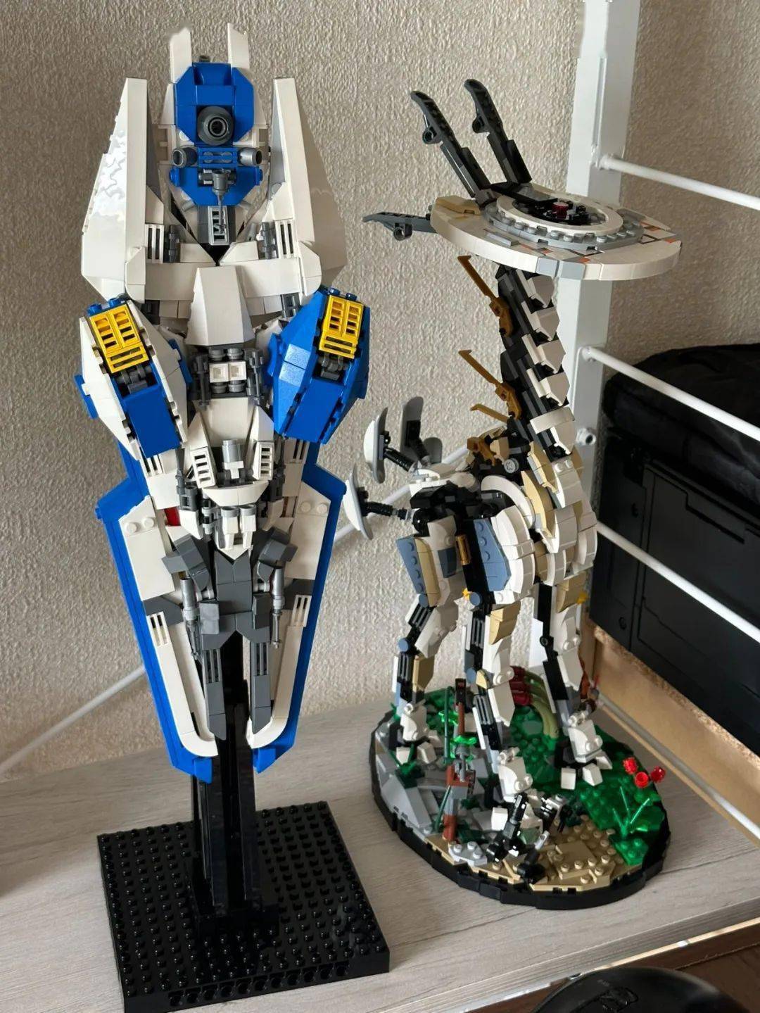 用乐高搭建50cm巨型风灵高达,细节再现,太强了!_公众_盾牌_模型