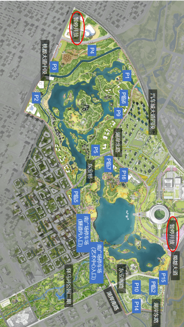 东安湖体育公园地图图片