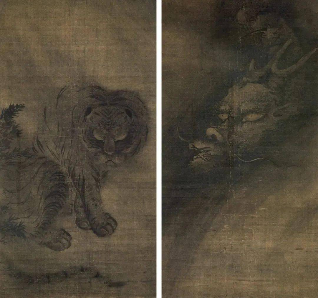 牧溪笔下的鸟兽_cm_日本_墨笔