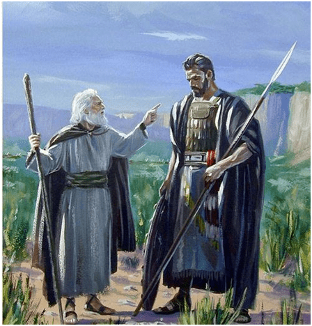 撒母耳强势地指责扫罗王以色列神权对恶性王权的防范撒母耳走了,但非