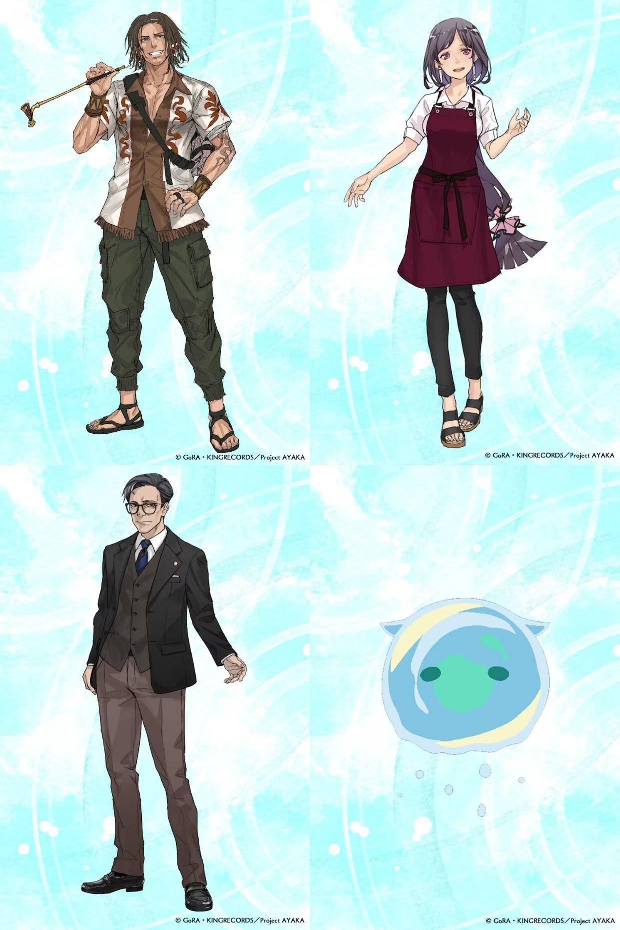 早见沙织饰演尽义居住的房东·尼宫百美子;飞田展男饰演绫岛市的市长