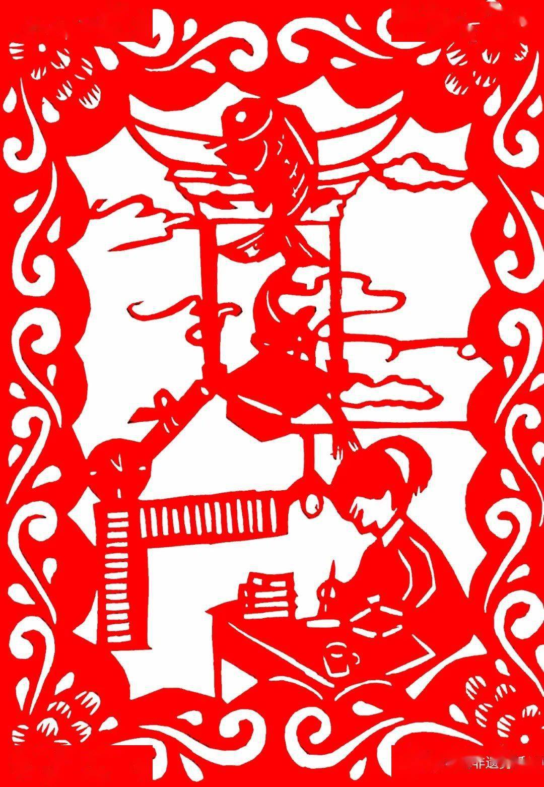 【聚焦成长 助力高考】中民非遗剪纸祝2023届高考学子"金榜题名"_民间