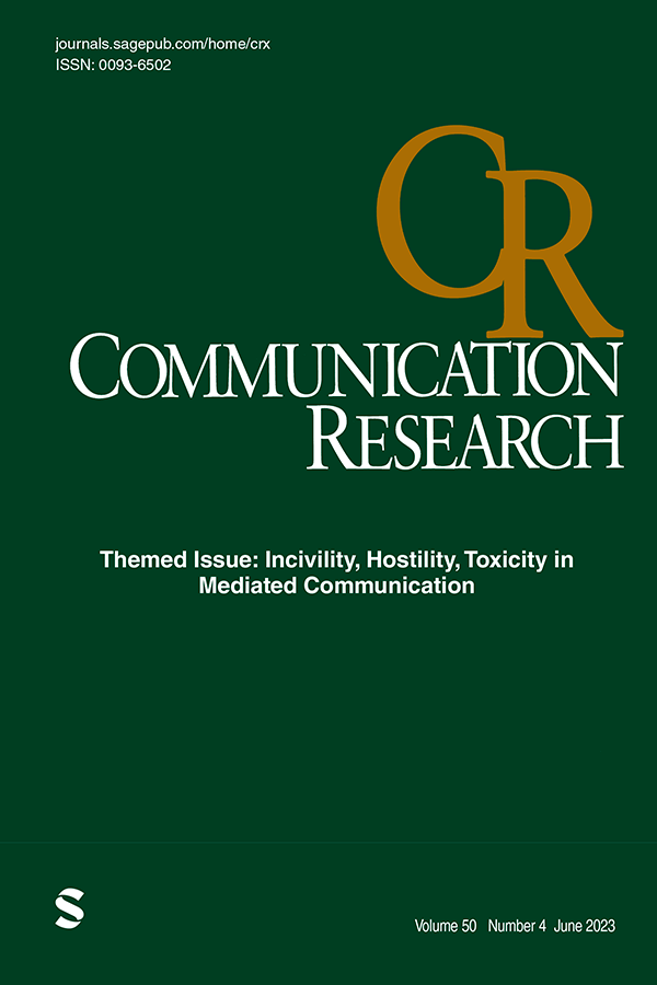 【出版】Communication Research：2023年第4期_信箱_cn
