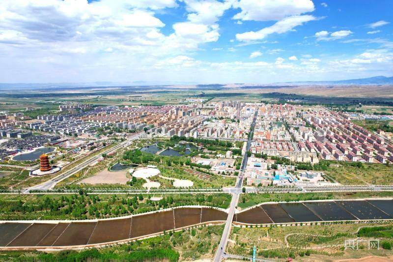 民乐县城处处风光旖旎(央广网发 王国泰 摄)民乐县城北生态公园风景