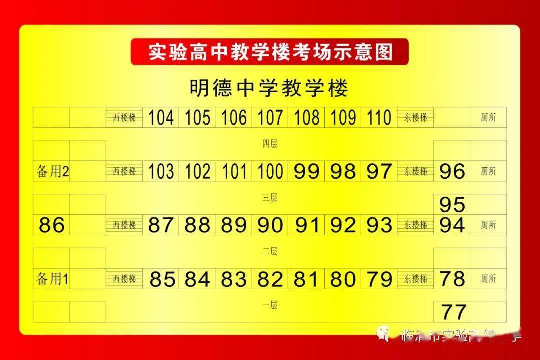 2023年中考临清一中,二中,三中,实高,工业学校,一中初中部考点考场