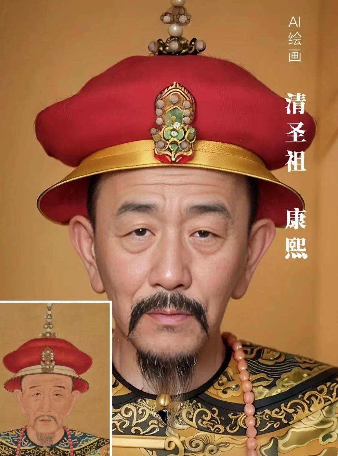 ai复原的朱元璋,康熙和李世民画像,好真实!_发展_版本_皇帝