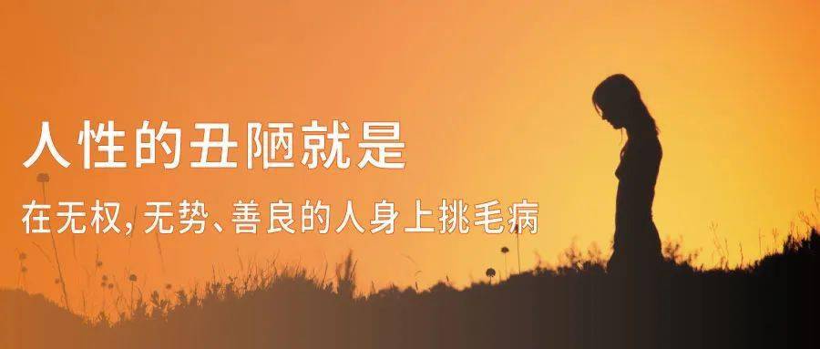 人性的丑陋就是,在无权,无势,善良的人身上挑毛病_社会_攻击_现象