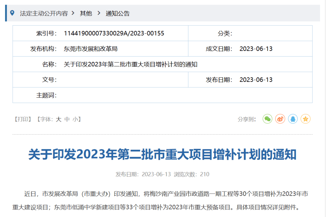 总投资约128 8亿！东莞再添一批重大建设项目 工程 计划 滨海