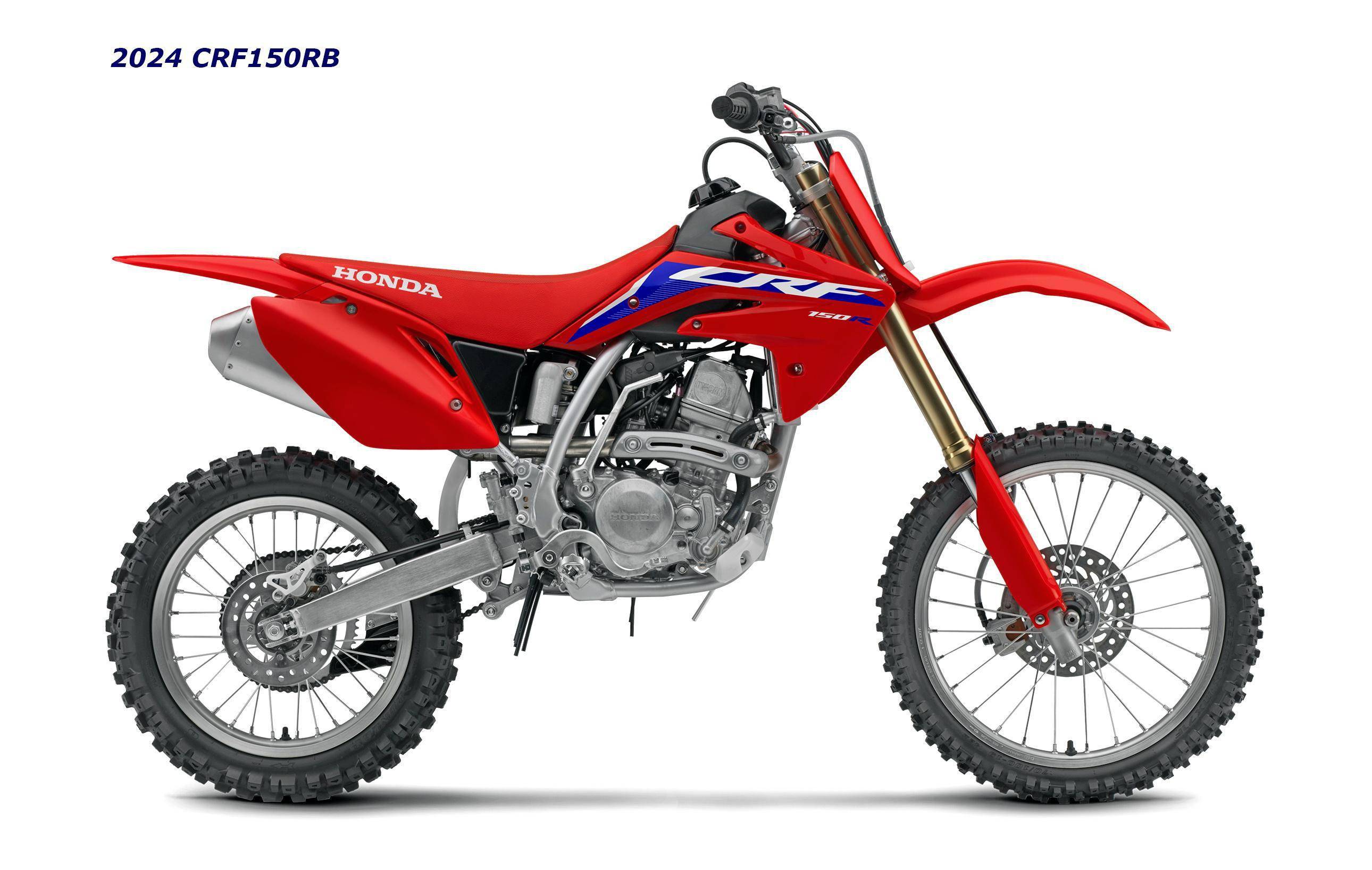 450 系列之外,2024 款的美国版越野赛车还包括了 crf250r,crf250rx