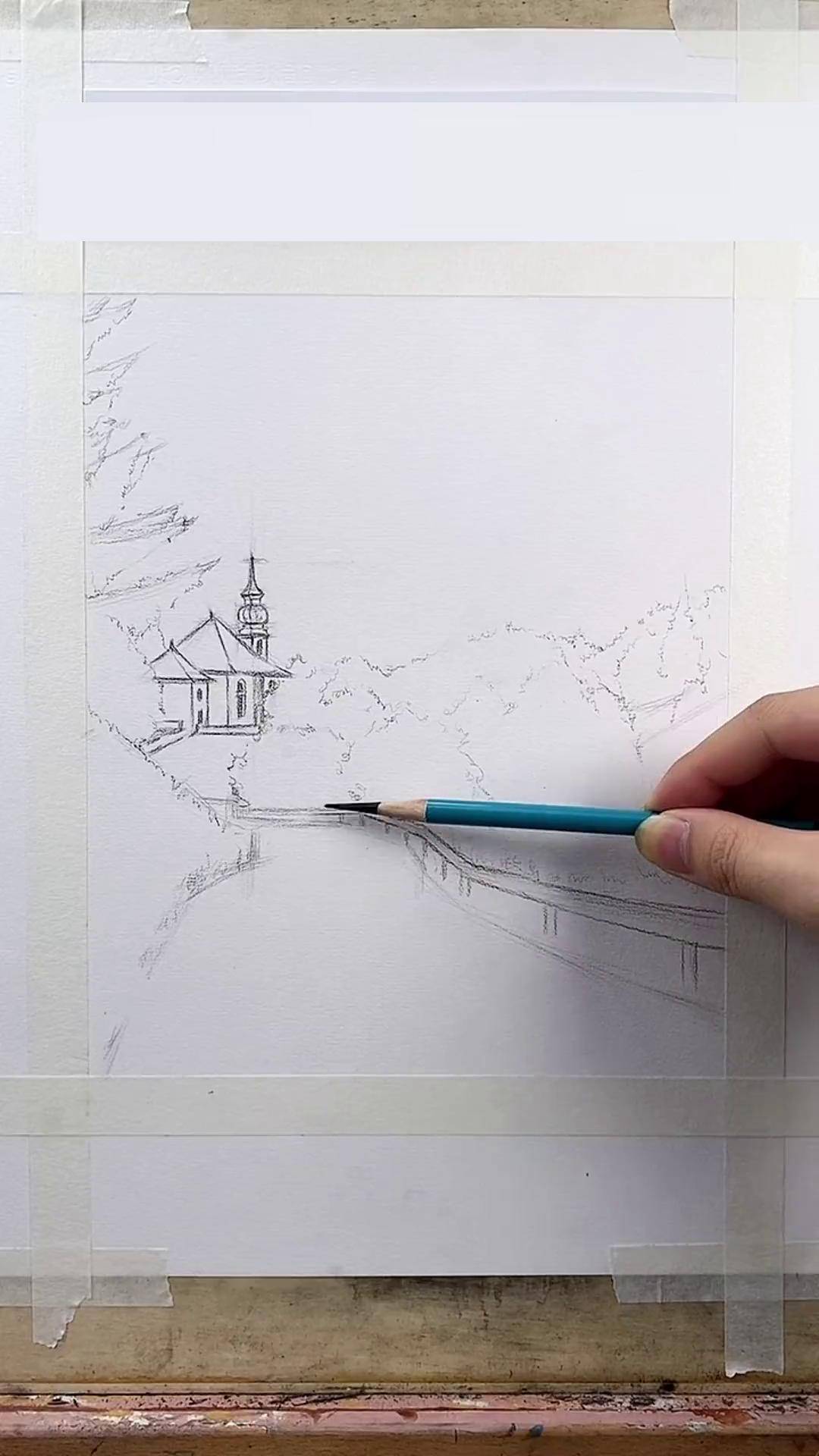 起风了,秋天了.素描教程 素描风景 素描入门 dou 小助手