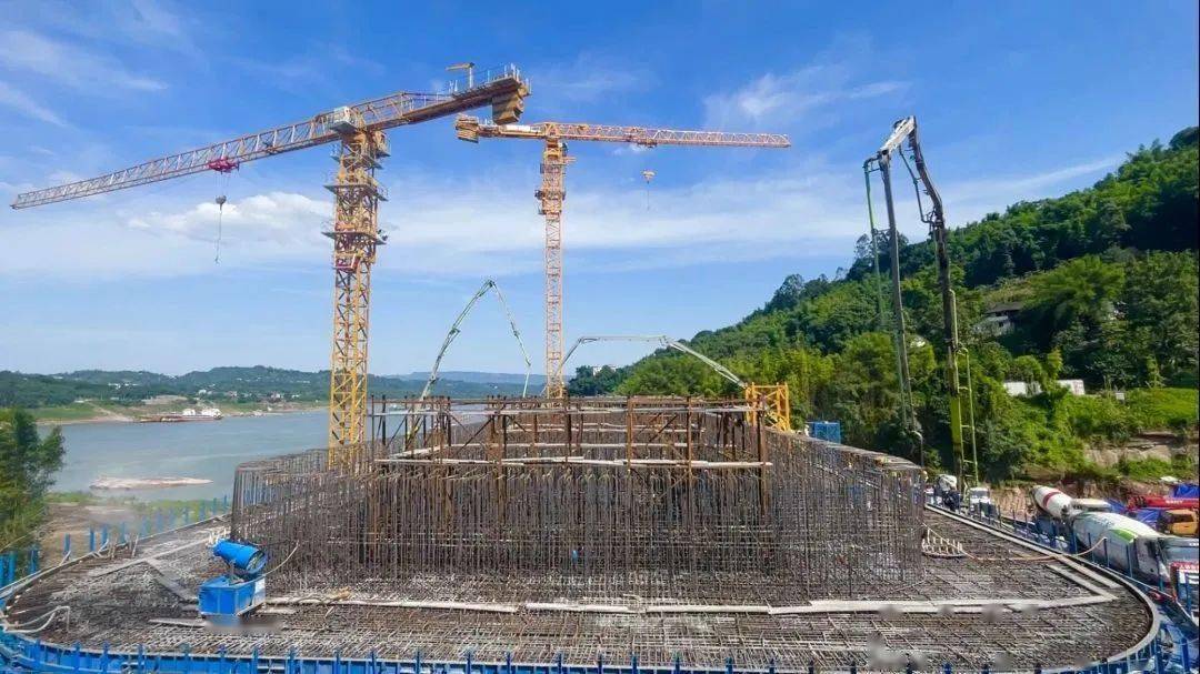 高铁石沱长江大桥即将进入6号主塔塔柱施工阶段_项目_上部结构_涪陵区