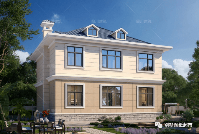 11×12米二层别墅,建房经典户型,实用设计,农村建房主体28万_大气