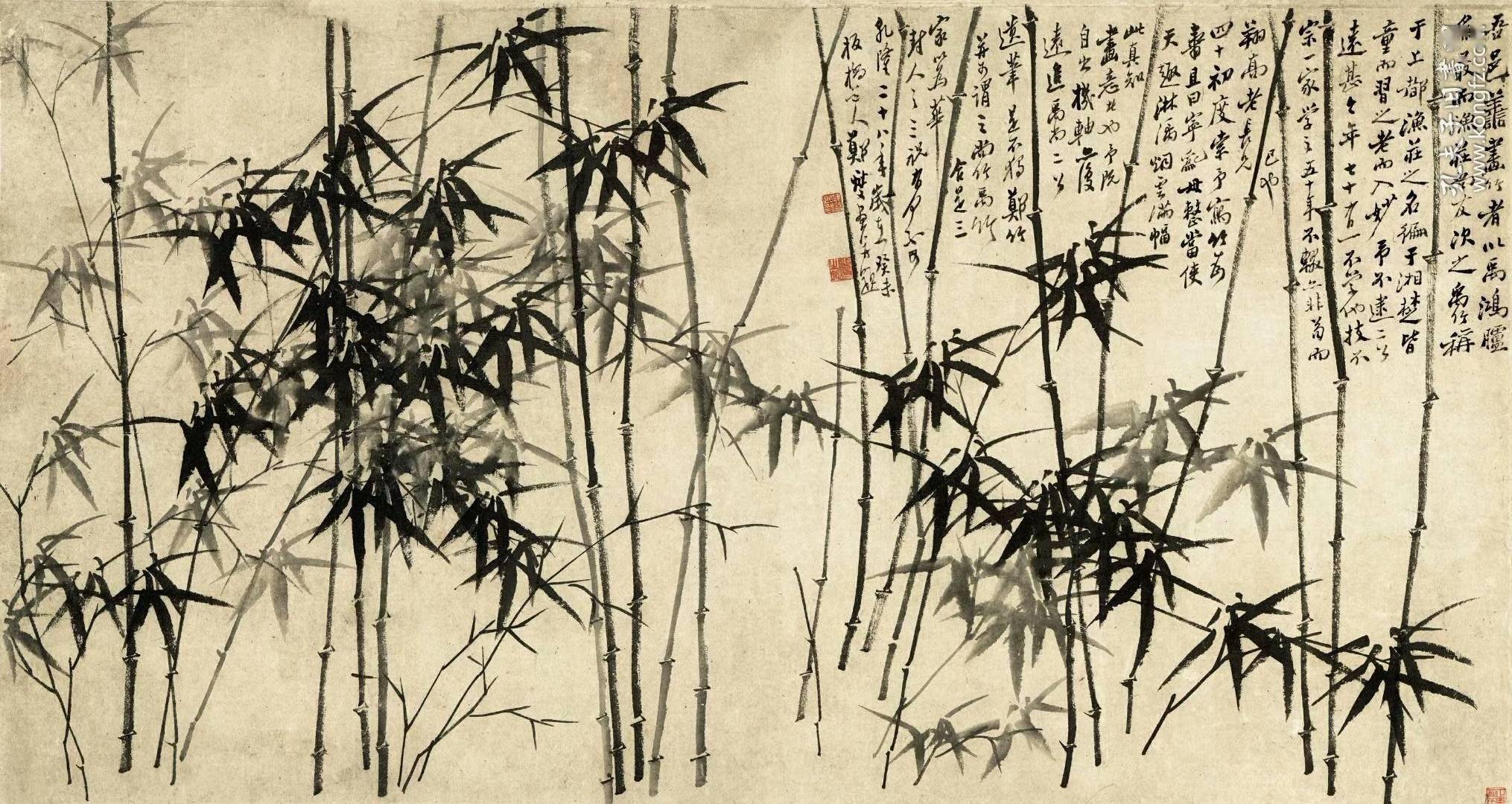 郑板桥《墨竹图》精品赏析！_搜狐网