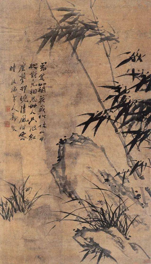 郑板桥《墨竹图》精品赏析!_画作_一生_潍县