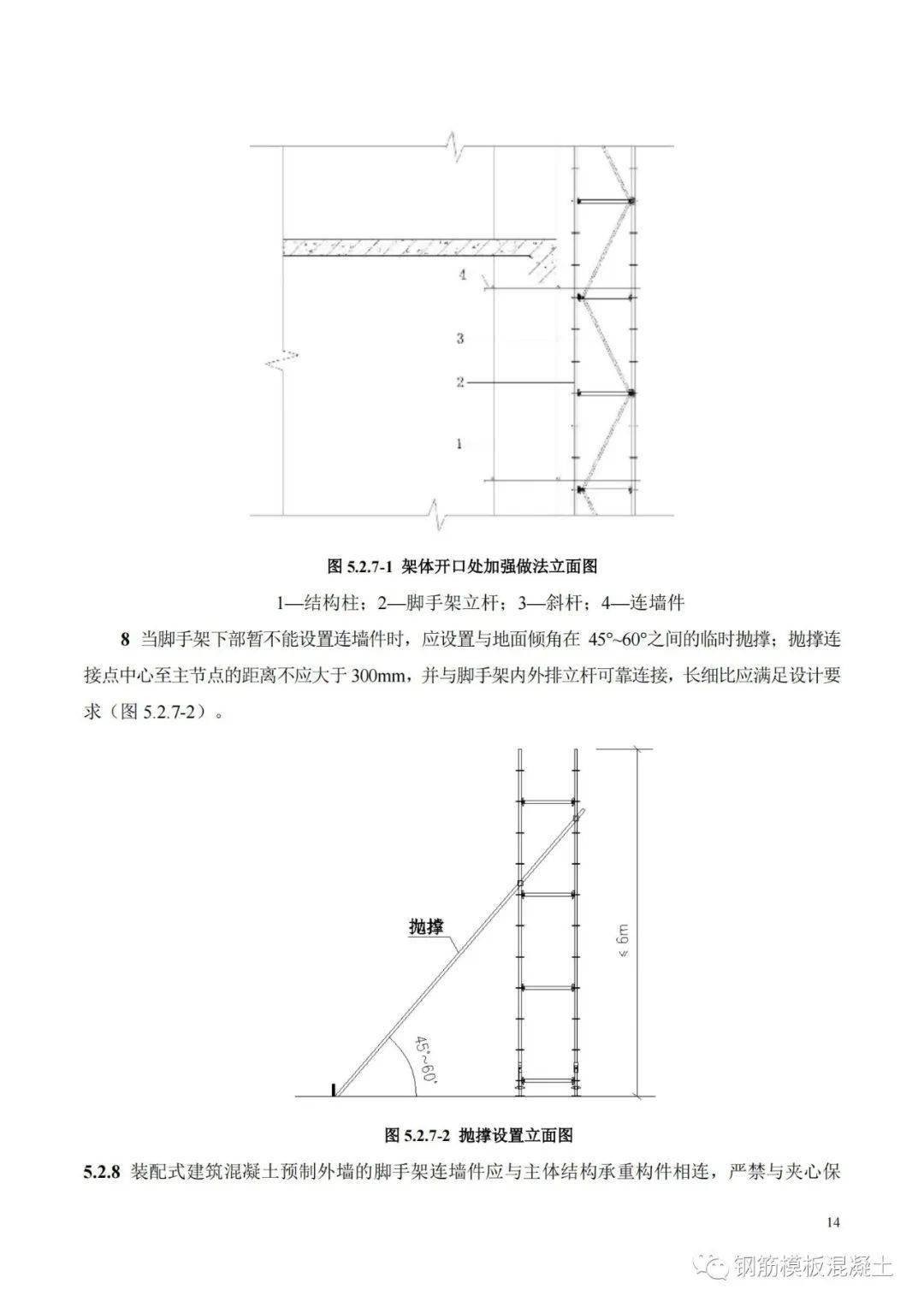 脚手架抛撑搭设规范图片