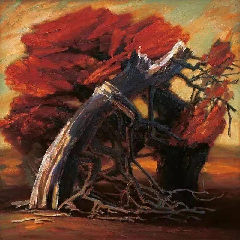 谭老师为你推介油画家詹建俊作品_cm_布面_油彩