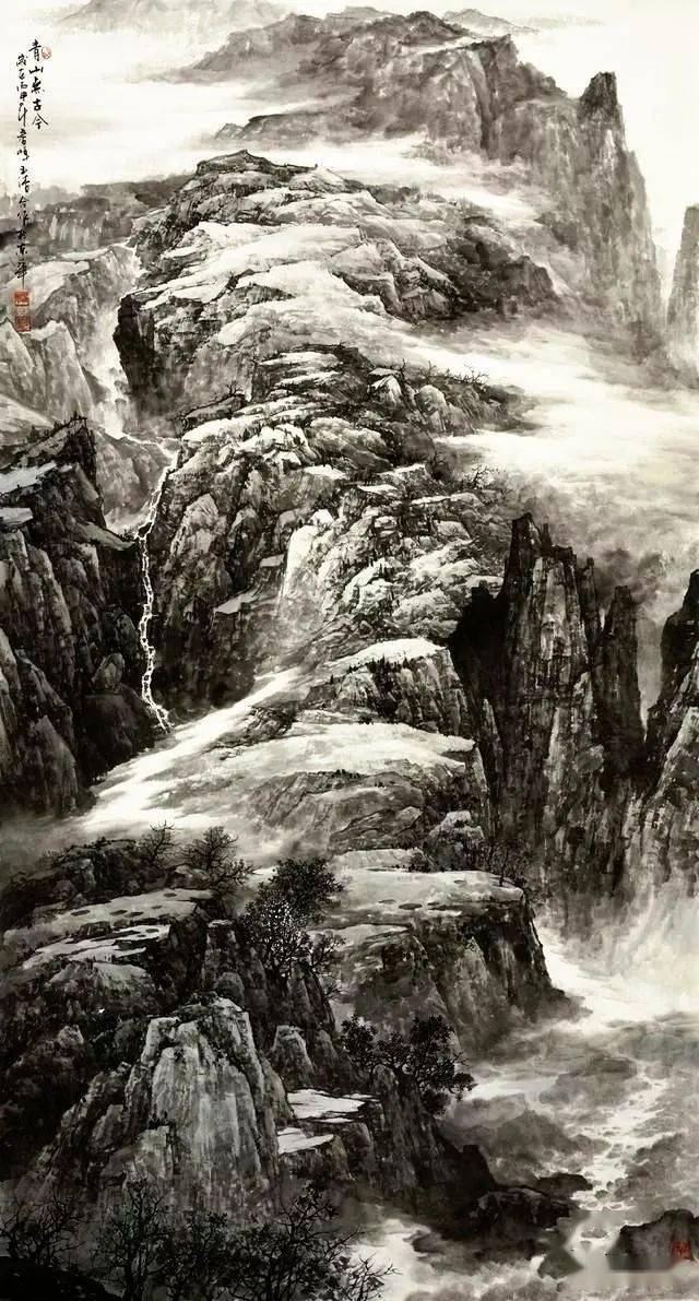 他的山水画有南方的灵动,也有北方山水的热情_玉清_作品_意境