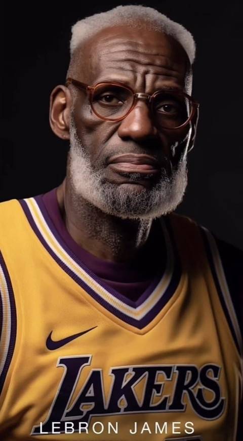 美媒晒nba球星暮年p图 科比依旧严肃 哈登?_高清_图片