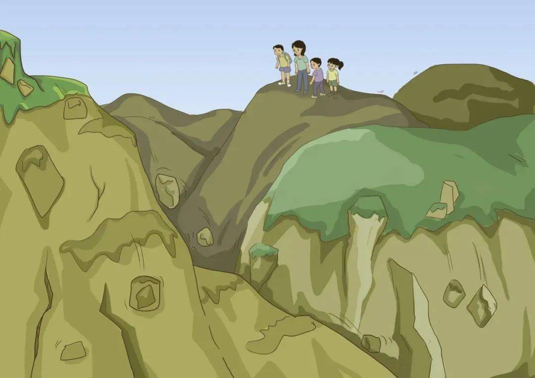 滑坡,泥石流来袭时,马上向垂直于滑坡,泥石流两侧的山坡上方跑,勃要